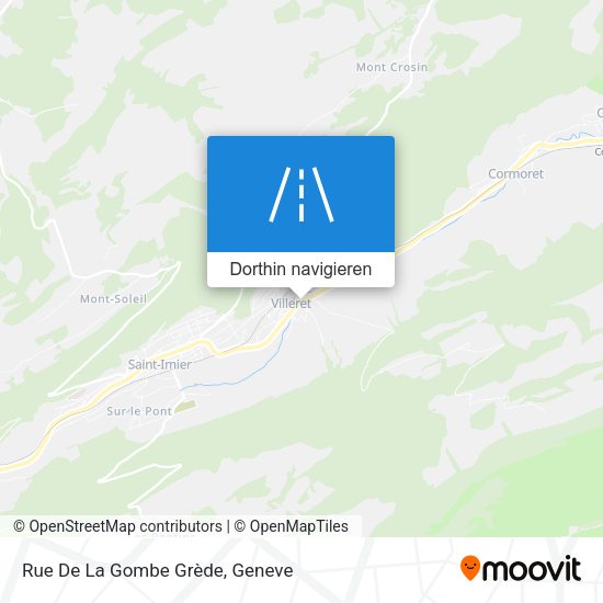 Rue De La Gombe Grède Karte