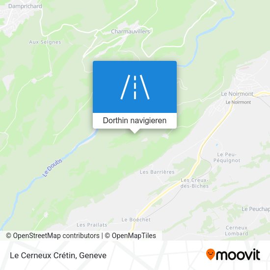 Le Cerneux Crétin Karte