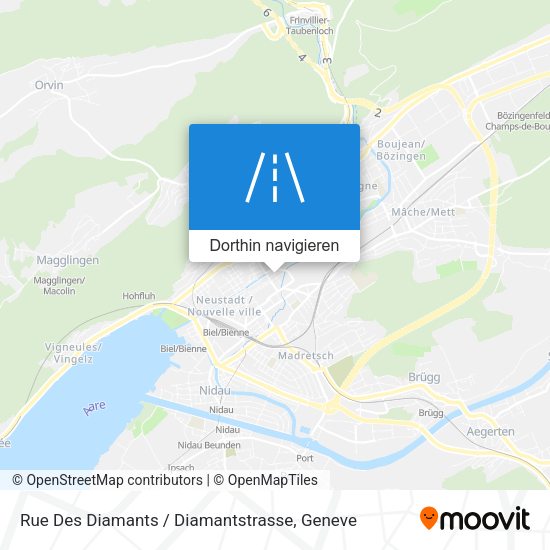 Rue Des Diamants / Diamantstrasse Karte