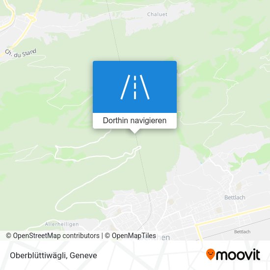 Oberblüttiwägli Karte