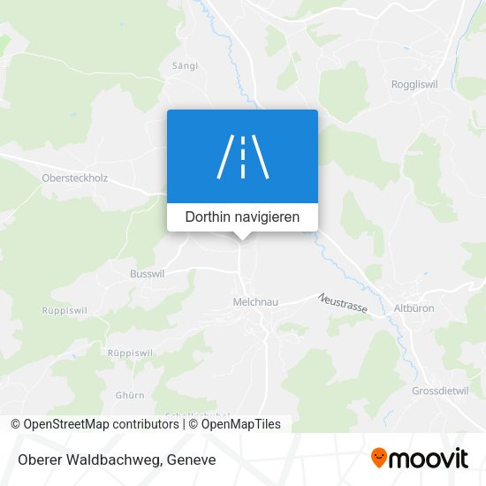 Oberer Waldbachweg Karte