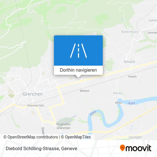 Diebold Schilling-Strasse Karte