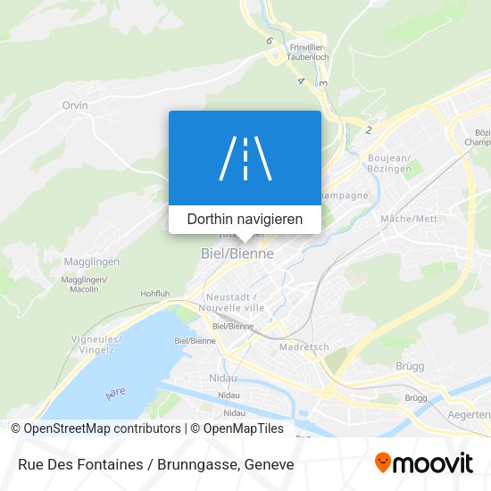 Rue Des Fontaines / Brunngasse Karte