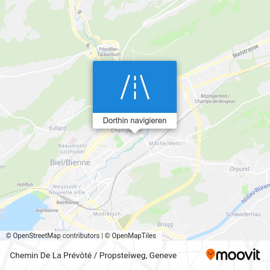 Chemin De La Prévôté / Propsteiweg Karte