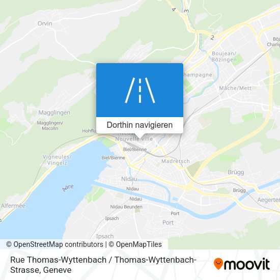 Rue Thomas-Wyttenbach / Thomas-Wyttenbach-Strasse Karte