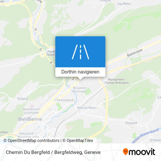 Chemin Du Bergfeld / Bergfeldweg Karte