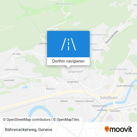 Bährenackerweg Karte