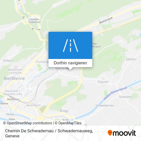 Chemin De Schwadernau / Schwadernauweg Karte