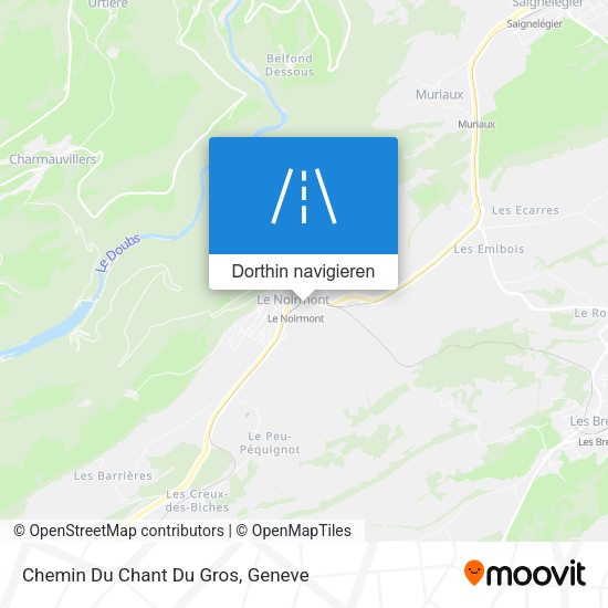 Chemin Du Chant Du Gros Karte