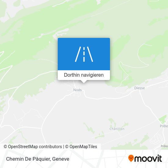 Chemin De Pâquier Karte