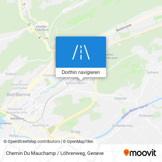 Chemin Du Mauchamp / Löhrenweg Karte