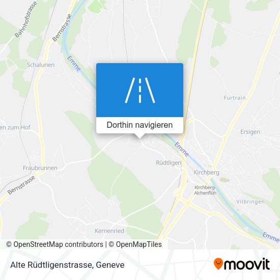 Alte Rüdtligenstrasse Karte