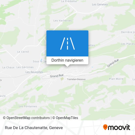 Rue De La Chautenatte Karte