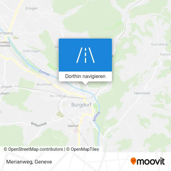 Merianweg Karte