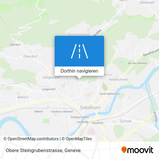 Obere Steingrubenstrasse Karte