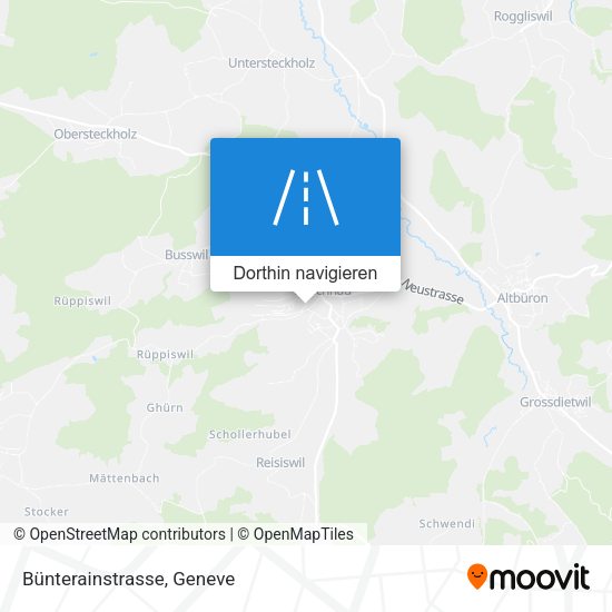 Bünterainstrasse Karte