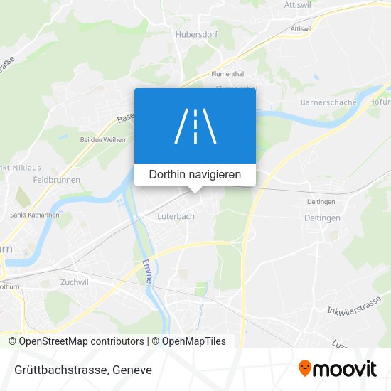Grüttbachstrasse Karte