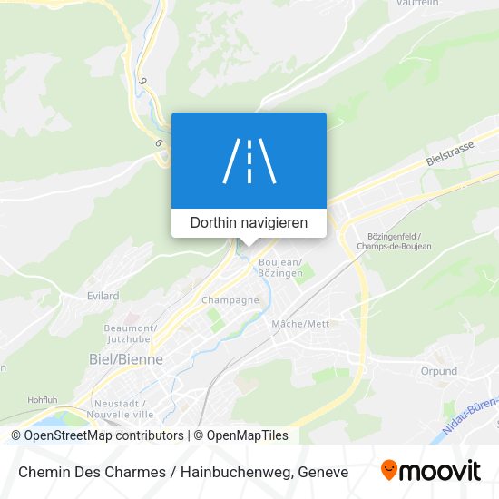 Chemin Des Charmes / Hainbuchenweg Karte