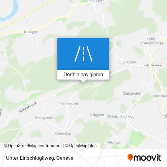 Unter Einschlägliweg Karte