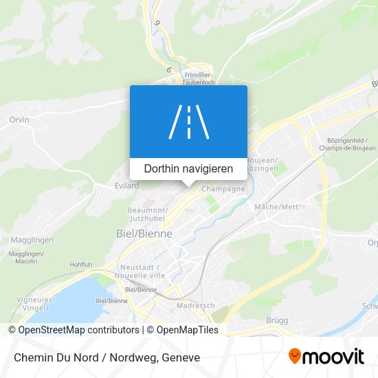 Chemin Du Nord / Nordweg Karte