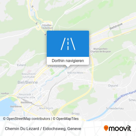 Chemin Du Lézard / Eidochsweg Karte