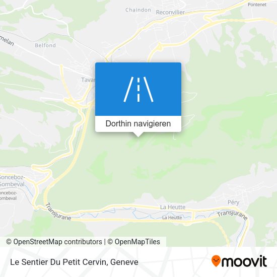Le Sentier Du Petit Cervin Karte