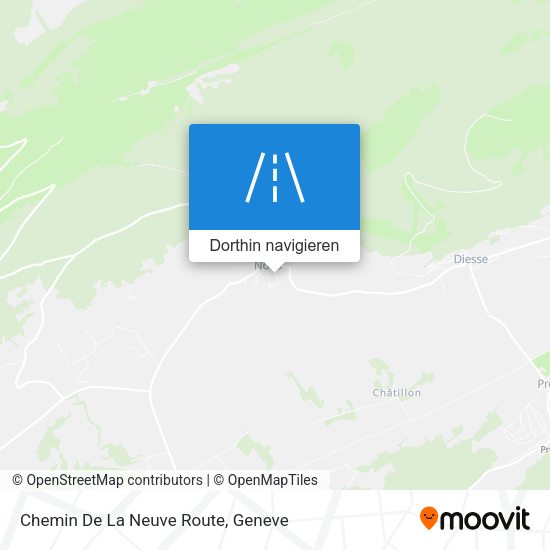Chemin De La Neuve Route Karte