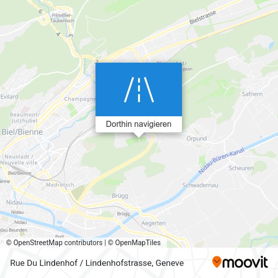 Rue Du Lindenhof / Lindenhofstrasse Karte