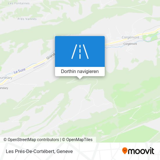 Les Prés-De-Cortébert Karte