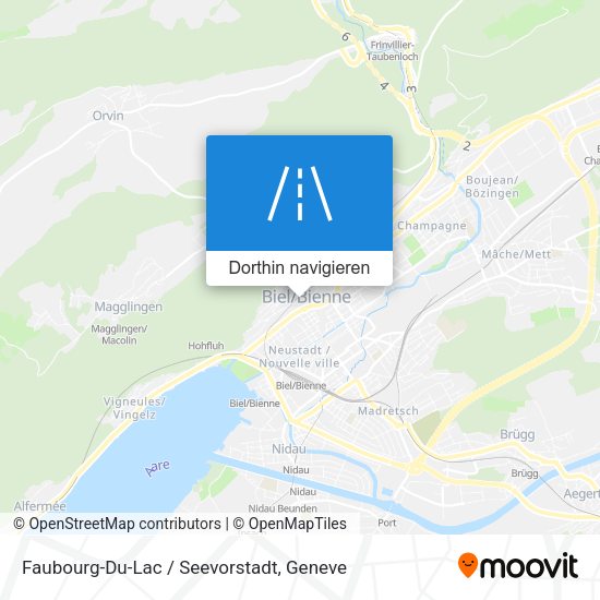 Faubourg-Du-Lac / Seevorstadt Karte
