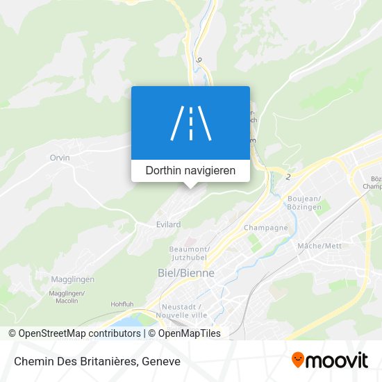 Chemin Des Britanières Karte