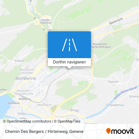 Chemin Des Bergers / Hirtenweg Karte