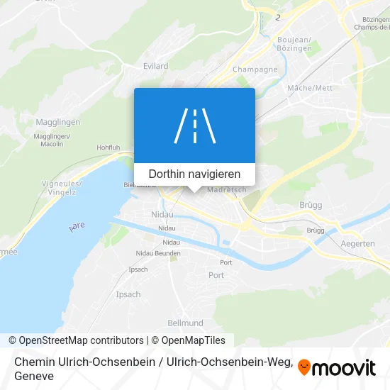 Chemin Ulrich-Ochsenbein / Ulrich-Ochsenbein-Weg Karte