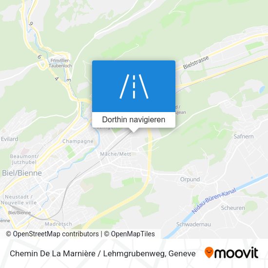 Chemin De La Marnière / Lehmgrubenweg Karte