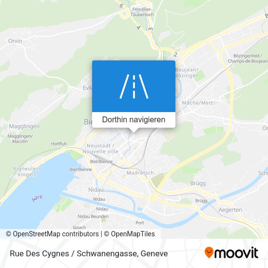 Rue Des Cygnes / Schwanengasse Karte