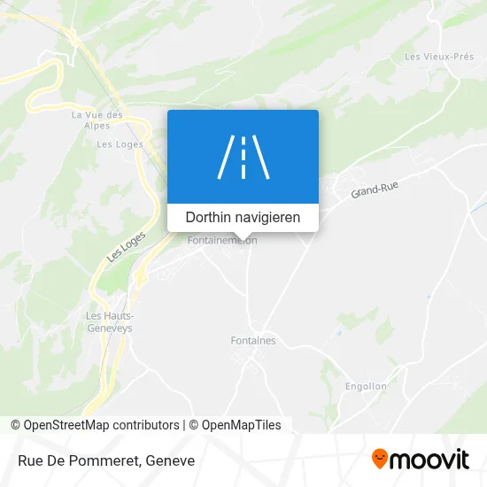 Rue De Pommeret Karte