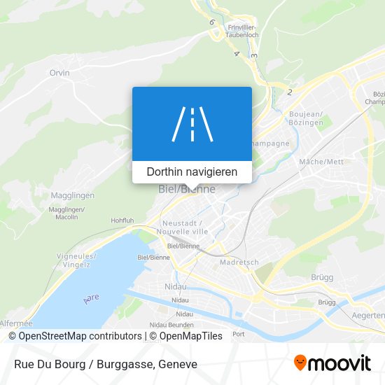 Rue Du Bourg / Burggasse Karte