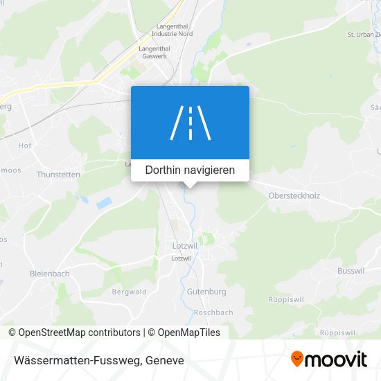 Wässermatten-Fussweg Karte