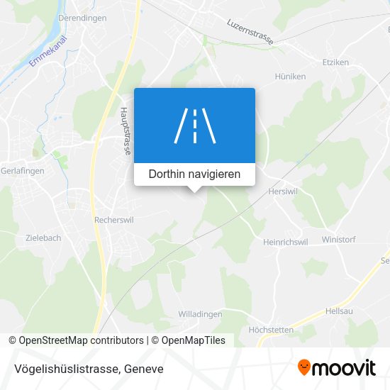 Vögelishüslistrasse Karte