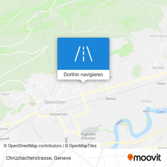 Chrüzliacherstrasse Karte