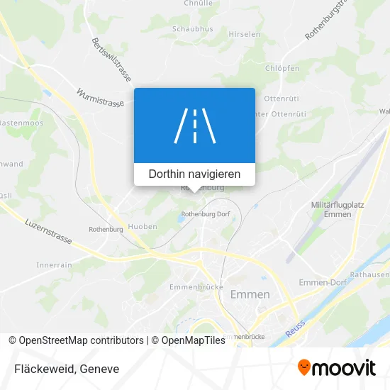 Fläckeweid Karte