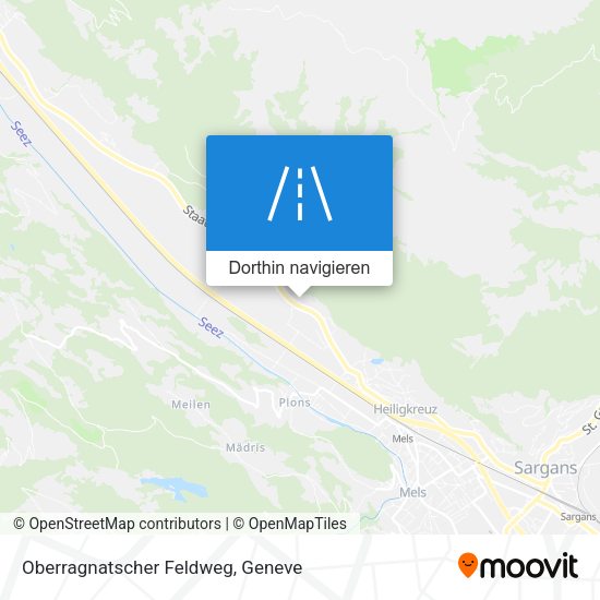 Oberragnatscher Feldweg Karte