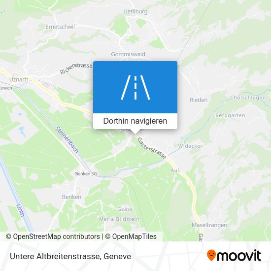 Untere Altbreitenstrasse Karte
