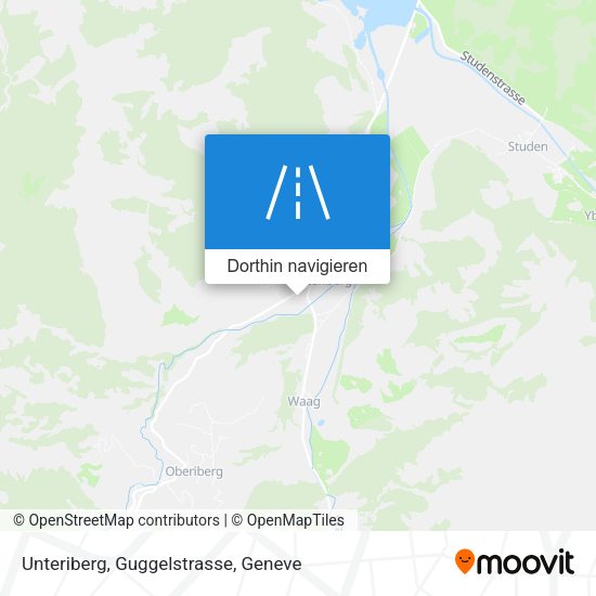 Unteriberg, Guggelstrasse Karte