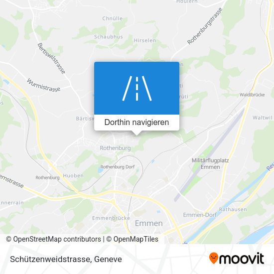 Schützenweidstrasse Karte