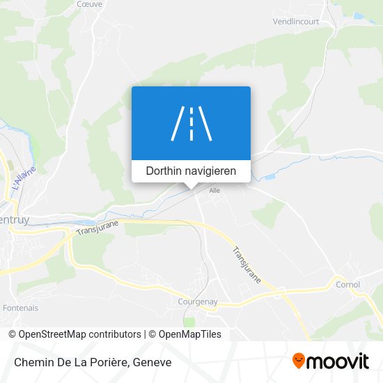 Chemin De La Porière Karte