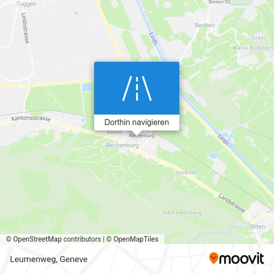 Leumenweg Karte
