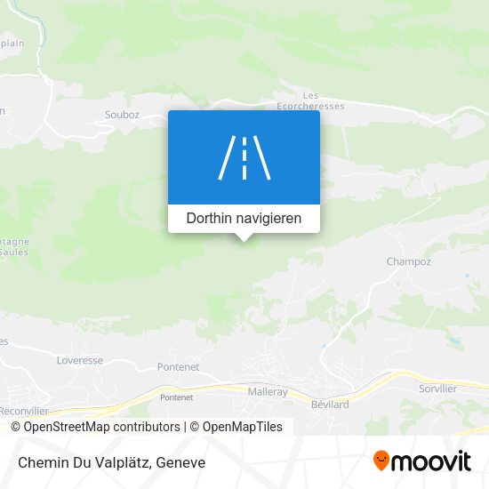 Chemin Du Valplätz Karte