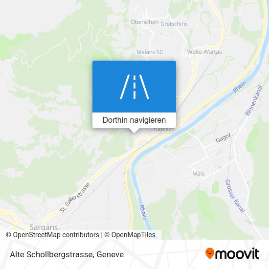 Alte Schollbergstrasse Karte