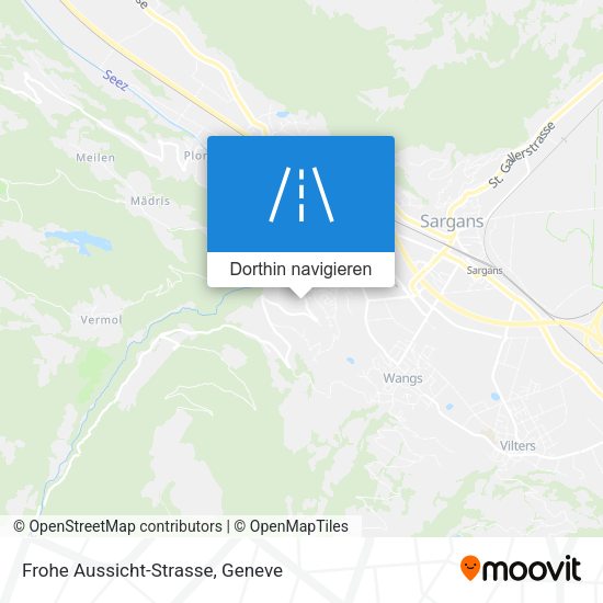Frohe Aussicht-Strasse Karte